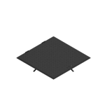 Capac Metal Vopsit URBAN Access 700x700 PL.640x640 Hext.33, Pietonal, cu Mâner
