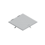 Capac OZ URBAN Access 500x500 PL.440x440 Hext.33, Pietonal, cu Mâner