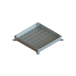 Capac OZ URBAN UNIFILL ASCUNS Pătrat 580x580 PL.500x500 Hext.80 Hin.40 cu Închizător B125