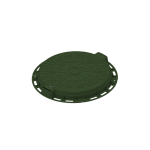 Capac PP URBAN Verde Rotund Necarosabil D.800 PL.600 Hext.80 cu Închizător