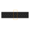 Kit Rigolă PP EASY 2 LN100 Hext.70 Grătar PP Negru A15 1000x125x70 - imagine 3