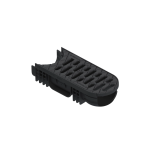 Modul R2 Rigolă PP EASY 2 Rotativă LN100 Hext.75 Grătar PP Negru A15 Centru 350x125x75
