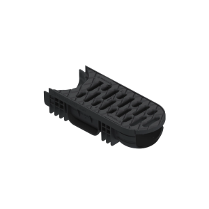 Modul R2 Rigolă PP EASY 2 Rotativă LN100 Hext.75 Grătar PP Negru A15 Centru 350x125x75