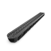 Modul R2 Rigolă PP EASY 2 Rotativă LN100 Hext.75 Grătar PP Negru A15 Centru 350x125x75 - imagine 6