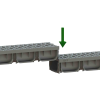 Kit Rigolă PP EASY 2 LN100 Hext.70 Grătar PP Gri Închis A15 1000x125x70 - imagine 6