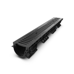 Kit rigolă PP BASE LN100 Hext.120 Grătar Fontă C250 1000x156x120