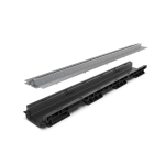 Kit Rigolă PP BASE LN100 Htot.75 Grătar OZ Tip Fanta T H25mm A15-C250 1000x156x75