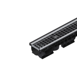 Kit Rigolă PP BASE LN100 Hext.120, Grătar OZ A15+, 1000x156x120 mm