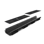 Kit Rigolă PP BASE LN100 Hext.60, Grătar Fontă Antiderapant C250, 1000x156x60 mm