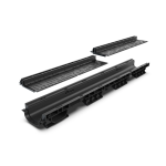 Kit Rigolă PP BASE LN100 Htot.105 cu Grătar Tip Fantă A15, 1000x156x105 mm