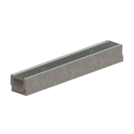 Kit Rigolă FB BASE LN100 Hext.125 mm cu Grătar din Oțel Zincat B125, 1000x140x125 mm