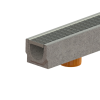 Kit Rigolă FB BASE LN100 Hext.125 mm cu Grătar din Oțel Zincat, Clasa B125, Ieşire Verticală, 1000x140x125 mm - imagine 2