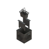 Kit Cămin Colector PP BASE Pătrat Negru cu Grătar Parafrunzar, 300x300 mm - imagine 5