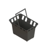 Kit Cămin Colector PP BASE Pătrat Negru cu Grătar Parafrunzar, 300x300 mm - imagine 2