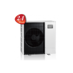 Unitate externă pompă de caldură aer-apă, Mitsubishi, Zubadan 8 kW, split, încălzire/răcire, INV+EVI, 230V