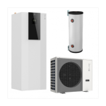 Pachet Pompă de Căldură Aer-Apă Clivet, Split, 10 kW, Încălzire/Răcire/ACM, Hidrotank 190L + Acumulator 50L, 220V
