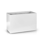 Jardiniera Alb, Fibră de Sticlă (Ø 80×38 cm / H 43 cm) - Designul se potrivește perfect în orice tip de decor, oferind un raport calitate-preț excelent.