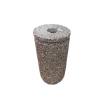 Coș de gunoi stradal din beton 42.5×79 cm capac din beton - ideal pentru localitati si institutii, parcuri, gradini publice, spatii cu destinatie comerciala