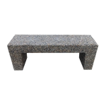 Bancă din beton cu aspect de piatră de râu model 1