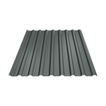 Tablă cutată Bilka, t18, gri grafit mat, 0.40 mm x 1900 mm x 1150 mm