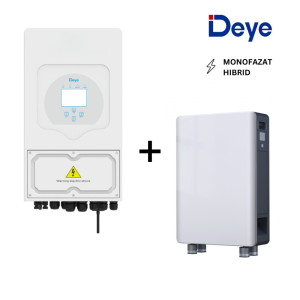Pachet Invertor Invertor Deye Hibrid SUN-8K-SG01LP1-EU + Baterie (16kWh) (IP55)