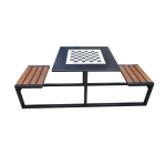 Set Mobilier Masă de Șah cu Bănci Integrate model 6