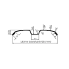 Șipcă Gard Metalică Berna Zincată Magnelis 0.50 x 1750 mm - imagine 2