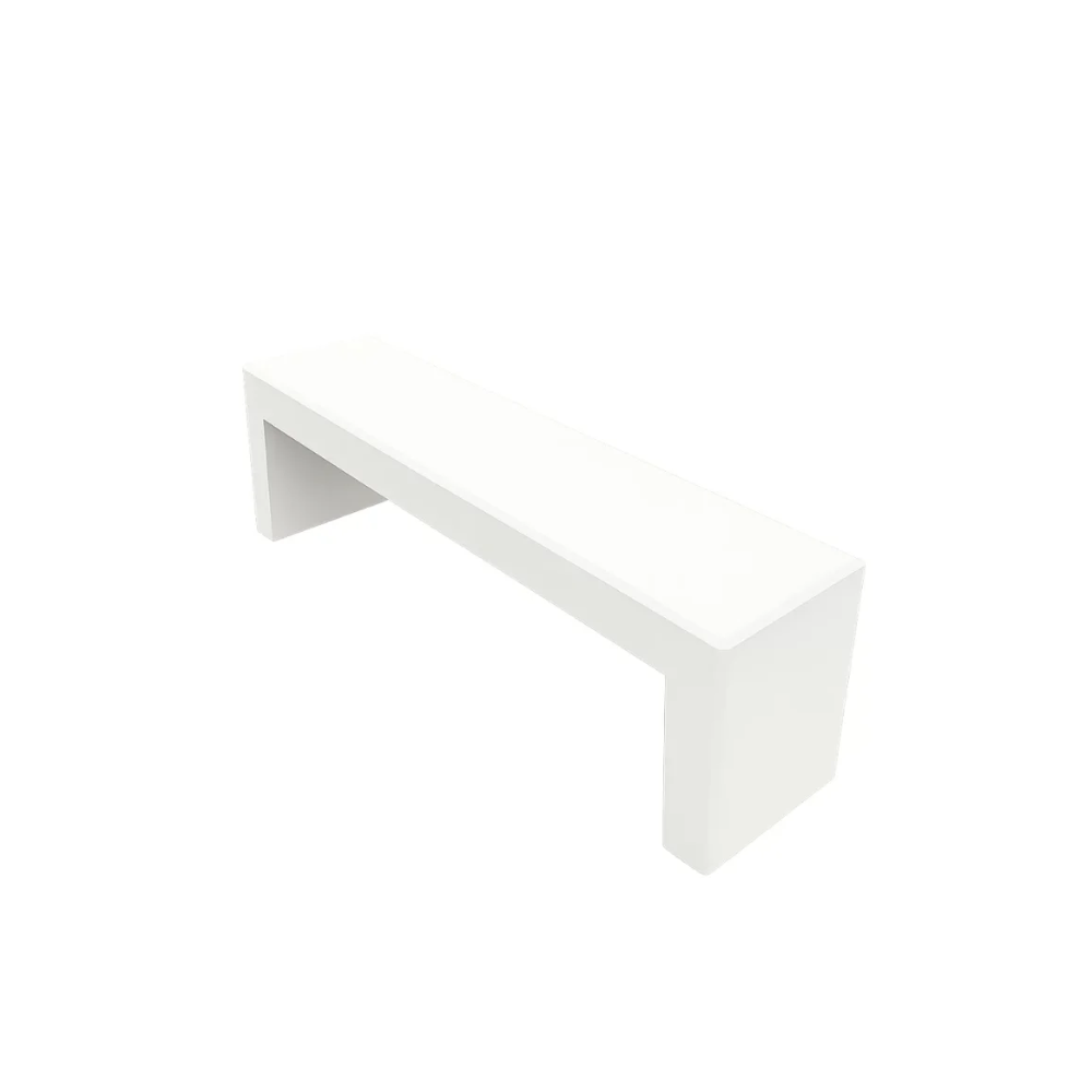 Bancă din beton cu aspect de marmură albă Model 16 - imagine 2