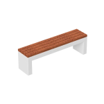 Bancă stradală din beton cu aspect de marmură Model 12