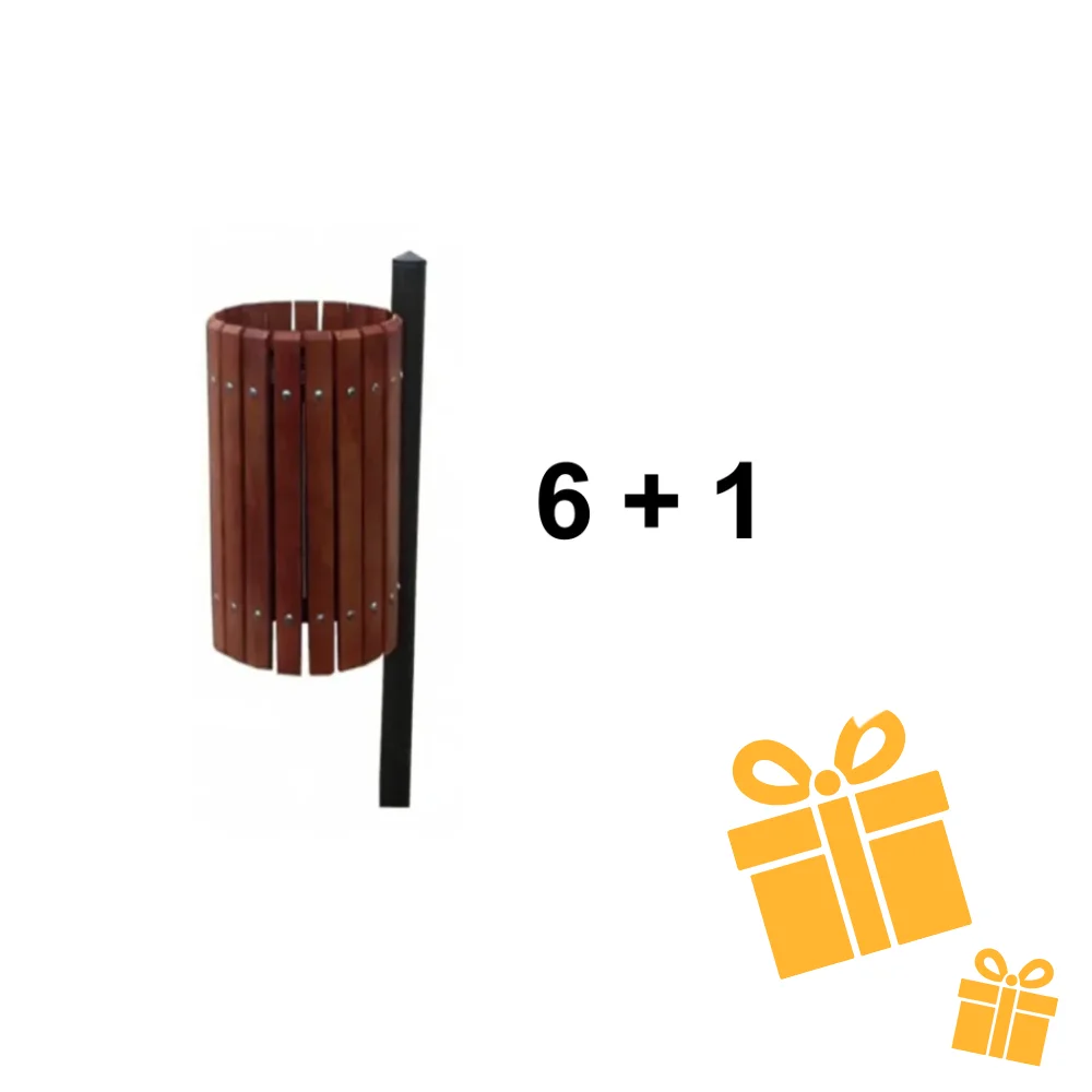Ofertă Specială 6+1 – Coș de Gunoi Stradal Model 3 CADOU 🎁