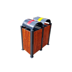 Coș de gunoi stradal dublu model 79