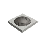 Capac Cămin din Beton 80 × 80 × 10 cm cu Ramă din Fontă B125