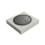 Capac Cămin din Beton 90 × 90 × 10 cm cu Ramă din Fontă B125