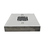 Capac Cămin Carosabil din Beton 75 × 75 × 15 cm cu Ramă din Fontă - destinat lucrărilor edilitare, rețelelor tehnice și proiectelor de infrastructură.