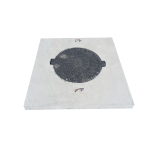 Capac Cămin Carosabil din Beton 140 × 140 × 20 cm cu Ramă din Fontă D400