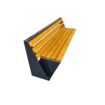 Bancă de parc Model 86 din lemn și metal 190 cm