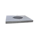 Capac Cămin din Beton 230 × 180 × 15 cm cu Ramă din Fontă B125