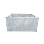 Cămin Pătrat din Beton Armat cu Radier – Dimensiune Interioară 200 × 200 cm, H100 cm
